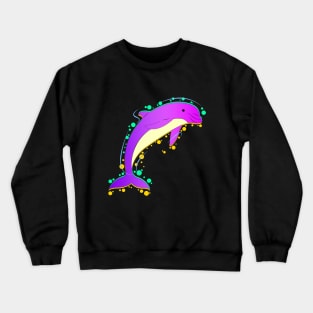 bubbly dolphin Crewneck Sweatshirt